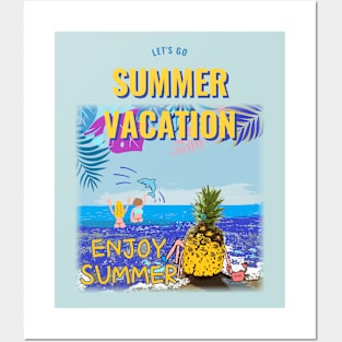 summer vacation Posters and Art